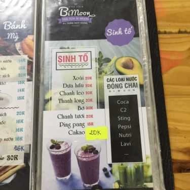 Thực đơn- Cafe Trà Sữa Bi Moon
