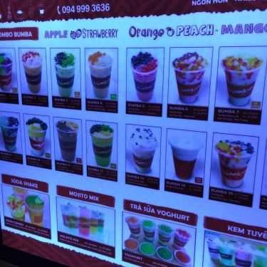 Thực đơn- Cafe Trà Sữa Bumba - Hồ Tùng Mậu