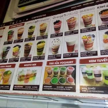 Thực đơn- Cafe Trà Sữa Bumba - Thụy Khuê