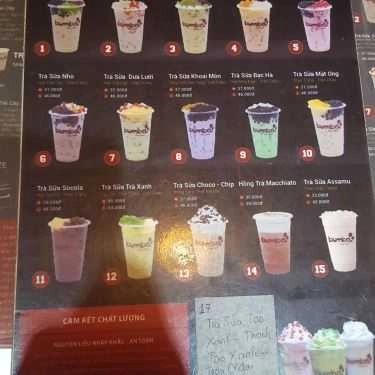 Thực đơn- Cafe Trà Sữa Bumba - Thụy Khuê