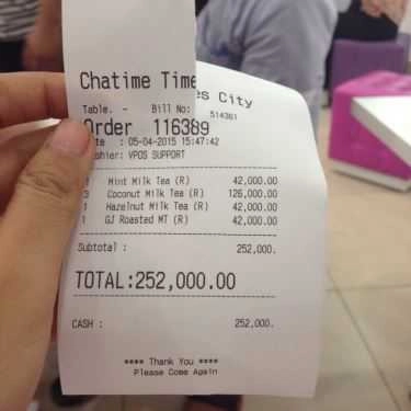 Tổng hợp- Cafe Trà Sữa Chatime - Times City