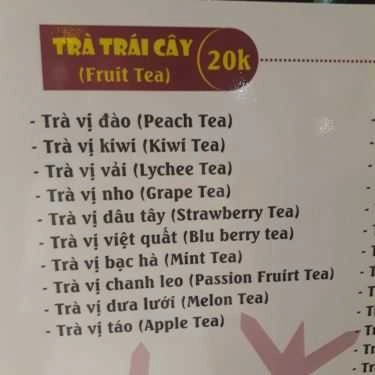 Thực đơn- Ăn vặt Trà Sữa Cocun Tea