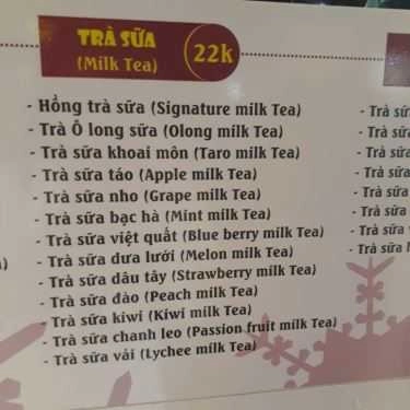 Thực đơn- Ăn vặt Trà Sữa Cocun Tea