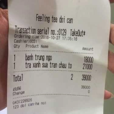 Tổng hợp- Cafe Trà Sữa Feeling Tea - Đội Cấn