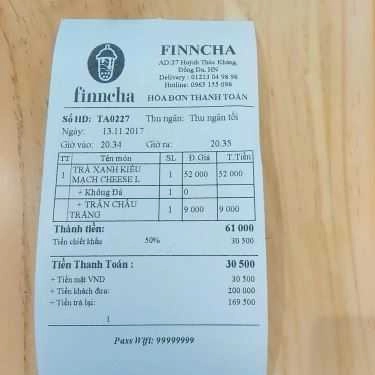 Tổng hợp- Cafe Trà Sữa Finncha