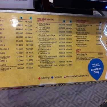 Thực đơn- Cafe Trà Sữa Gong Cha - 貢茶 - Nguyễn Văn Cừ