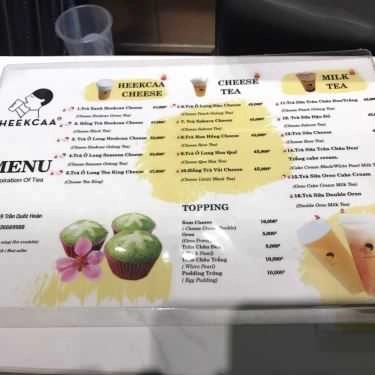 Thực đơn- Cafe Trà Sữa Heekcaa - Trần Quốc Hoàn