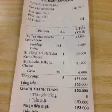 Tổng hợp- Cafe Trà Sữa Hefkcha - Chùa Láng