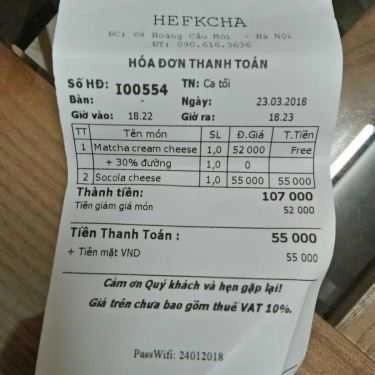 Tổng hợp- Cafe Trà Sữa Hefkcha - Hoàng Cầu