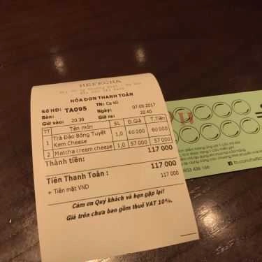 Thực đơn- Cafe Trà Sữa Hefkcha Tea