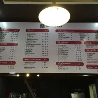 Thực đơn- Cafe Trà Sữa House Of Cha - Linh Đàm