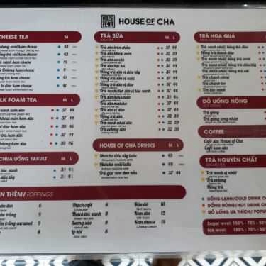 Tổng hợp- Cafe Trà Sữa House Of Cha - Phan Văn Trường
