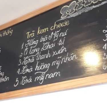 Thực đơn- Cafe Trà Sữa Mi In Cha