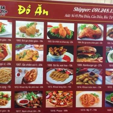 Thực đơn- Cafe Milk Tea House's - Thiên Đường Trà Sữa