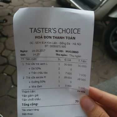 Tổng hợp- Cafe Trà Sữa Taster's Choice