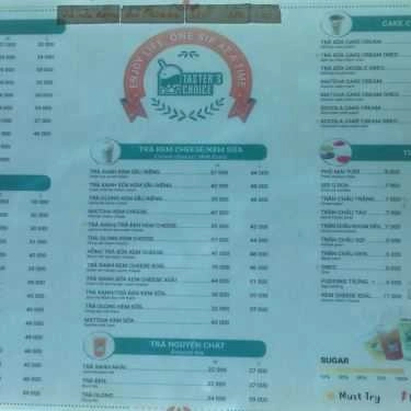 Thực đơn- Cafe Trà Sữa Taster's Choice - Hồ Tùng Mậu