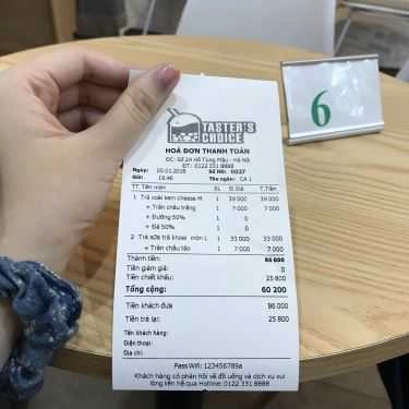 Thực đơn- Cafe Trà Sữa Taster's Choice - Hồ Tùng Mậu