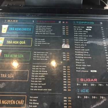 Thực đơn- Cafe Trà Sữa Taster's Choice - Nguyễn Trãi
