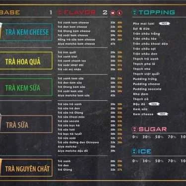Thực đơn- Cafe Trà Sữa Taster's Choice - Nguyễn Trãi