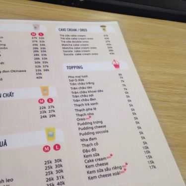 Thực đơn- Cafe Trà Sữa Taster's Choice - Phố Huế