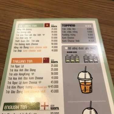 Thực đơn- Cafe Trà Sữa Tea Lab