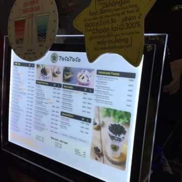 Thực đơn- Cafe Trà Sữa Tocotoco - Hồ Gươm Plaza