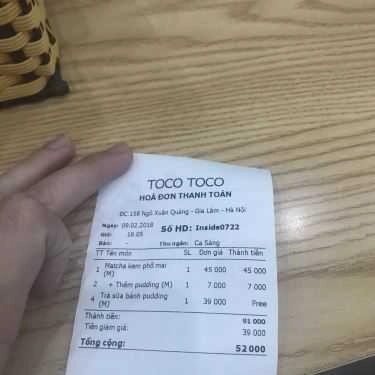 Tổng hợp- Cafe Trà Sữa Tocotoco - Ngô Xuân Quảng