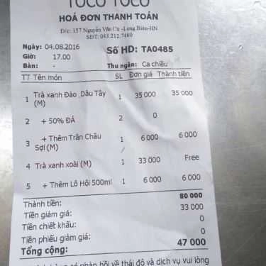 Tổng hợp- Cafe Trà Sữa Tocotoco - Nguyễn Văn Cừ