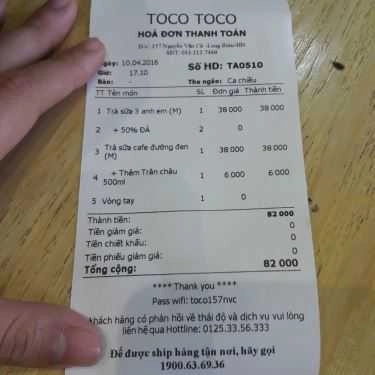 Tổng hợp- Cafe Trà Sữa Tocotoco - Nguyễn Văn Cừ