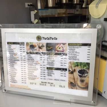 Thực đơn- Cafe Trà Sữa Tocotoco - Phạm Ngọc Thạch