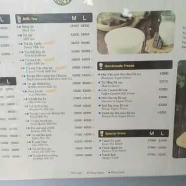 Thực đơn- Cafe Trà Sữa Tocotoco - Phạm Ngọc Thạch