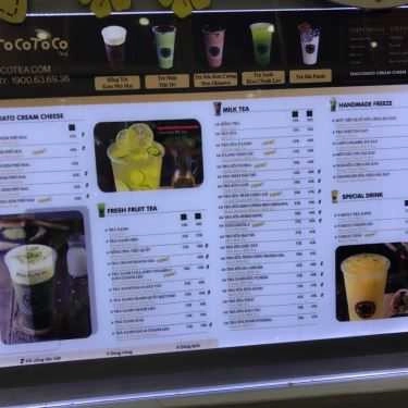 Thực đơn- Cafe Trà Sữa Tocotoco - Thị Trấn Đông Anh