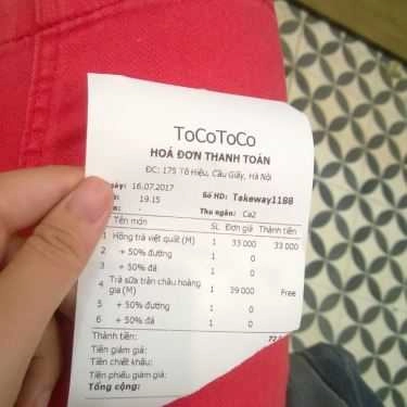 Tổng hợp- Cafe Trà Sữa Tocotoco - Tô Hiệu