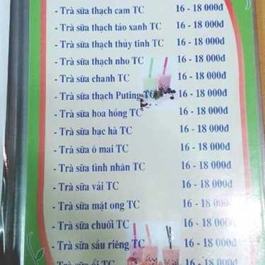 Thực đơn- Cafe Trà Sữa Trường Lạc - Tạ Quang Bửu