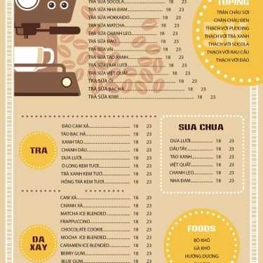 Thực đơn- Cafe Trà Sữa Unno Tea - Đản Dị