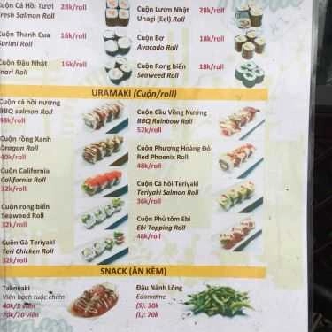 Thực đơn- Ăn vặt Trạm Sushi