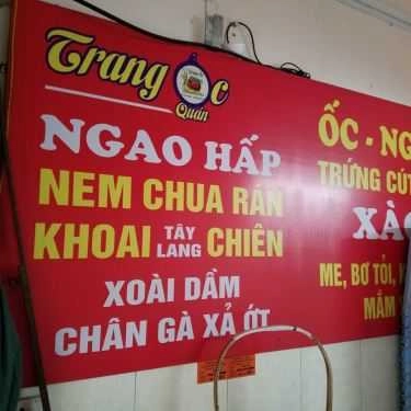 Thực đơn- Ăn vặt Trang Ốc Quán