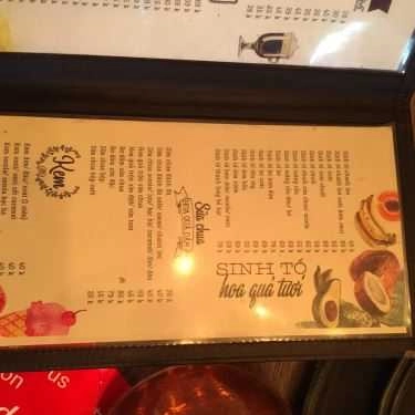 Thực đơn- Tre Coffee - Nguyễn Chí Thanh