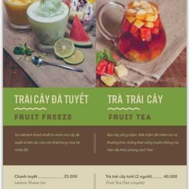 Thực đơn- Tree Coffee House