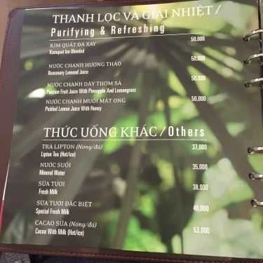 Thực đơn- Trung Nguyên Coffee - Phạm Huy Thông