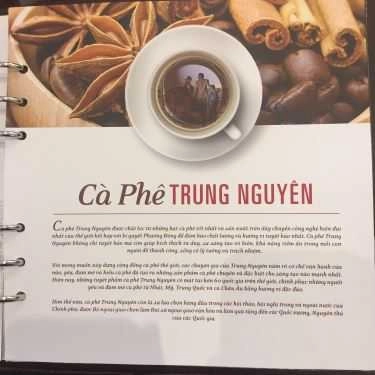 Thực đơn- Trung Nguyên Coffee - Phạm Huy Thông