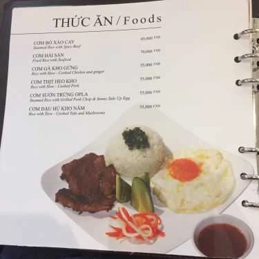 Thực đơn- Trung Nguyên Coffee - Phạm Huy Thông