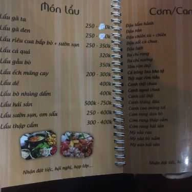 Thực đơn- Quán Nhậu Trường Lộc - Bia Hơi Hà Nội