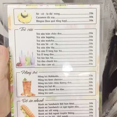 Thực đơn- Cafe Tuli - Cơm Tấm