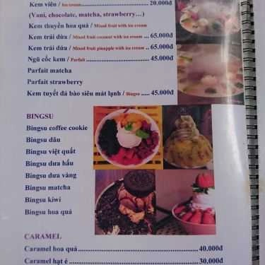 Thực đơn- Ăn vặt Tươi Fruits - Hoa Quả Dầm