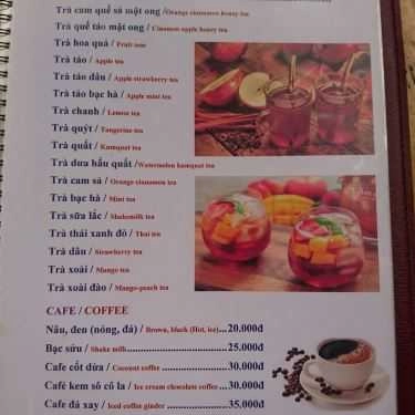 Thực đơn- Ăn vặt Tươi Fruits - Hoa Quả Dầm