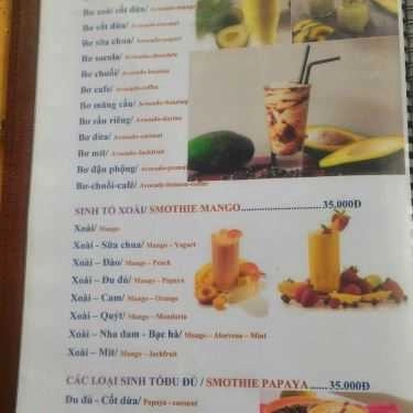 Thực đơn- Ăn vặt Tươi Fruits - Hoa Quả Dầm