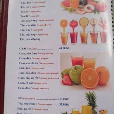 Thực đơn- Ăn vặt Tươi Fruits - Hoa Quả Dầm