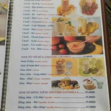 Thực đơn- Ăn vặt Tươi Fruits - Hoa Quả Dầm