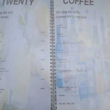 Thực đơn- Twenty Cafe - Lê Hồng Phong